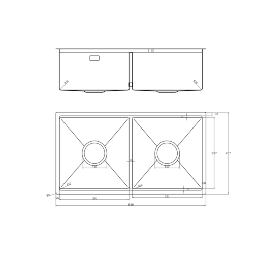 Chậu rửa bát NoBiNox LUMIA NJ524 - 3