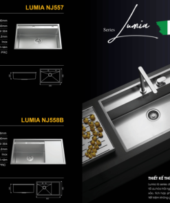 Chậu rửa bát NoBiNox LUMIA NJ557 - 24 Chậu rửa bát NoBiNox LUMIA NJ557 - 23