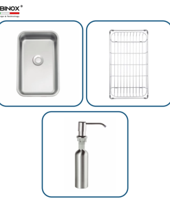 Chậu rửa bát NoBiNox LUMIA NJ557 - 22 Chậu rửa bát NoBiNox LUMIA NJ557 - 21