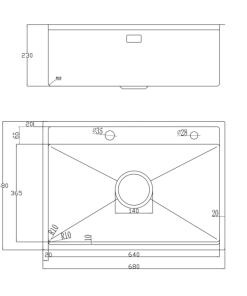 Chậu rửa bát NoBiNox LUMIA NJ557 - 20 Chậu rửa bát NoBiNox LUMIA NJ557 - 19