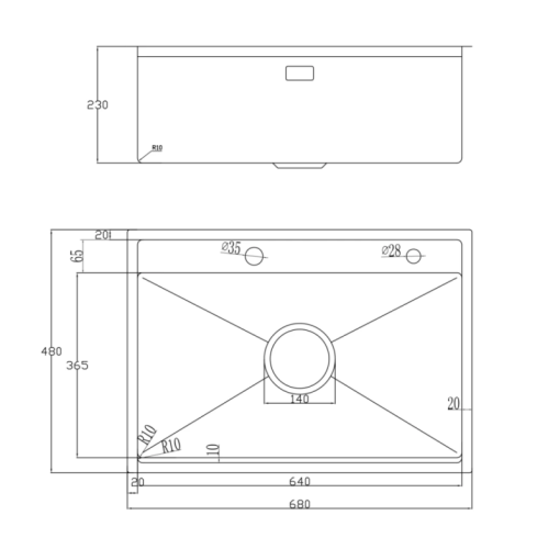 Chậu rửa bát NoBiNox LUMIA NJ557 - 3