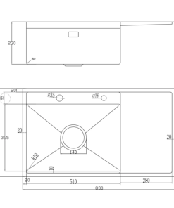 Chậu rửa bát NoBiNox LUMIA NJ558B - 20 Chậu rửa bát NoBiNox LUMIA NJ558B - 19