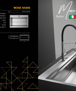 Chậu rửa bát NoBiNox MOSE NA808 00008ALBR70SP - 29