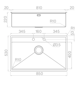Chậu rửa bát NoBiNox NEWGO NA830 00008ALGI81 - 23