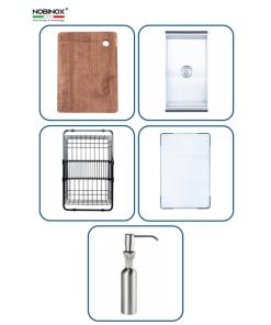 Chậu rửa bát NoBiNox RAZIA NJ575 - 38 Chậu rửa bát NoBiNox RAZIA NJ575 - 37