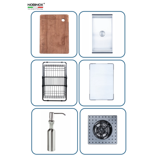 Chậu rửa bát NoBiNox RAZIA NJ577 - 29