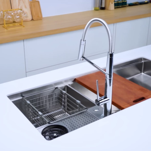 Chậu rửa bát NoBiNox RAZIA NJ577 - 19