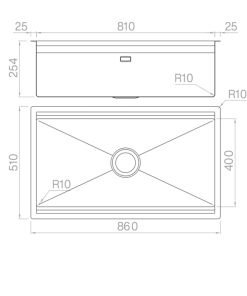 Chậu rửa bát NoBiNox TITANIUM NA885U 00008PI814025 - 23