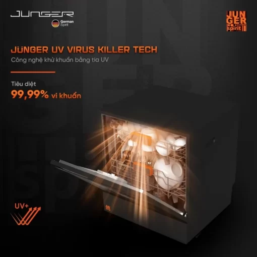 Máy rửa bát JUNGER Leopard DWJ-136-VG - 9