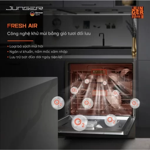Máy rửa bát JUNGER Leopard DWJ-136-VG - 11