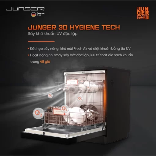 Máy rửa bát JUNGER Leopard DWJ-163-MS - 7