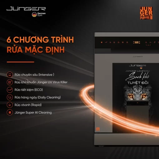 Máy rửa bát JUNGER Leopard DWJ-163-MS - 9