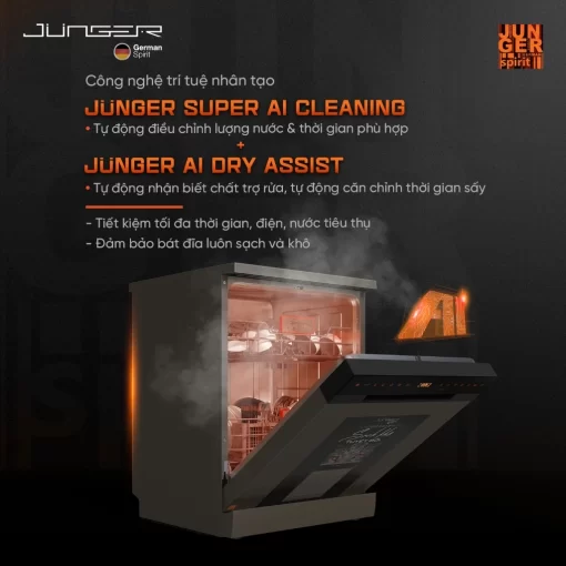 Máy rửa bát JUNGER Leopard DWJ-163-MS - 11
