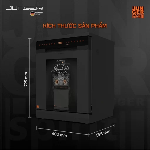 Máy rửa bát JUNGER Leopard DWJ-183-VG - 3