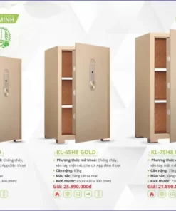 Két sắt KASSLER KL-75H8 Gold - 6 Két sắt KASSLER KL-75H8 Gold