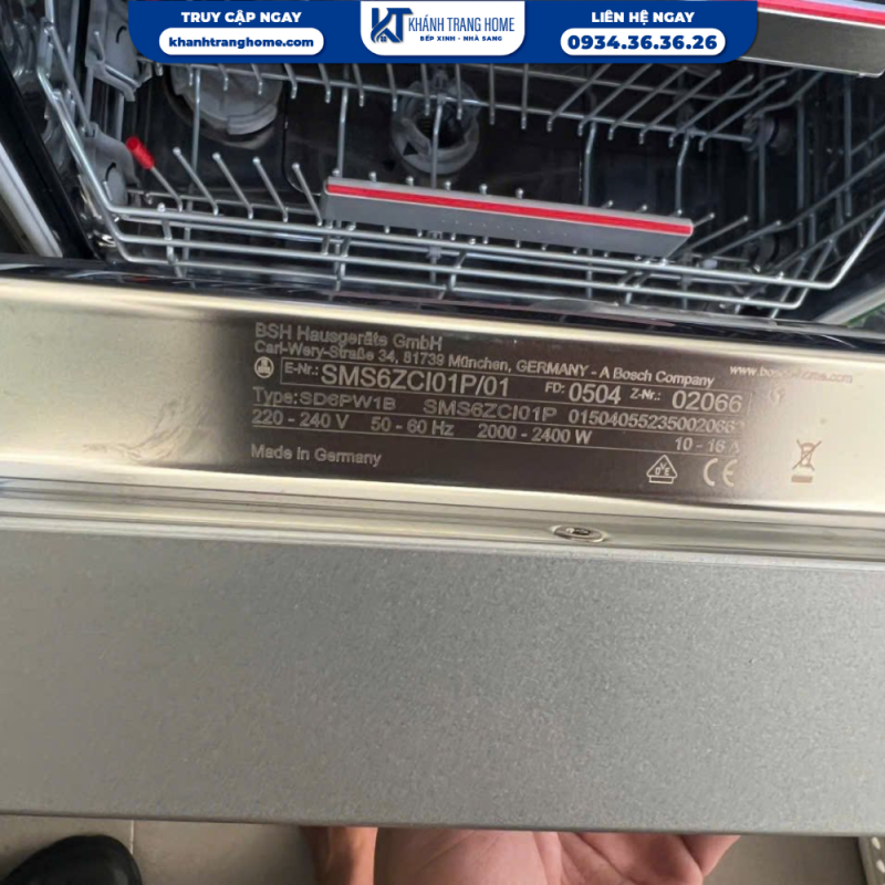 Máy rửa chén BOSCH SMS6ZCI01P SERIE 6 bao nhiêu tiền? Có đáng để đầu tư? - 4 Máy rửa chén BOSCH SMS6ZCI01P SERIE 6 bao nhiêu tiền? Có đáng để đầu tư?