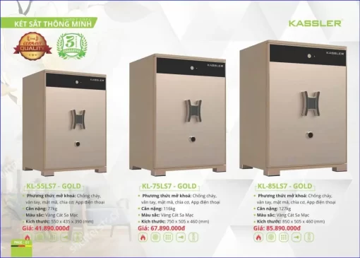 Két sắt KASSLER KL-85LS7 Gold