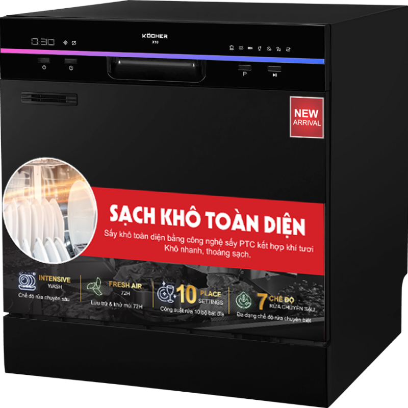 Máy rửa bát Kocher X10 - 37 Máy rửa bát Kocher X10