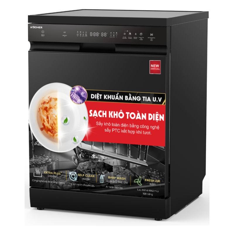 Máy rửa bát Kocher X15B PRO - 55 Máy rửa bát Kocher X15B PRO