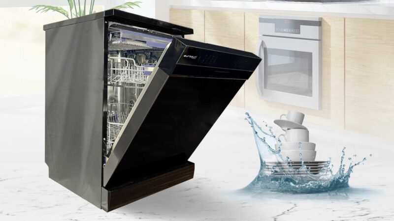 EUROSUN SMS81EU19EB - Tỏa sáng đẳng cấp với thiết kế đen sang trọng - 4 Máy rửa bát EUROSUN SMS81EU19EB