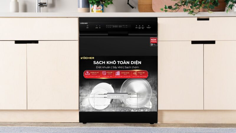 KOCHER X15B Giải Pháp Tiết Kiệm Điện Nước Vượt Trội Cho Mọi Gia Đình Hiện Đại - 2 Máy rửa chén KOCHER X15B