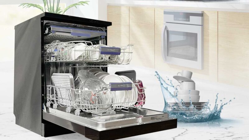 EUROSUN SMS81EU19EB - Tỏa sáng đẳng cấp với thiết kế đen sang trọng - 3 Máy rửa bát EUROSUN SMS81EU19EB