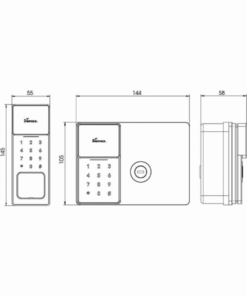 Khóa cửa cổng DEMAX EL608 GB CNC App Wifi+Remote