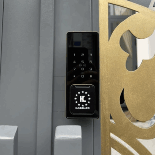 Khóa cửa cổng Kassler KL-579 CNC GOLD GREY APP+REMOTE (WIFI)