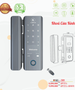 Khóa cửa kính Kassler KL-589 BLACK APP+REMOTE - 7 Khóa cửa kính Kassler KL-589 BLACK APP+REMOTE