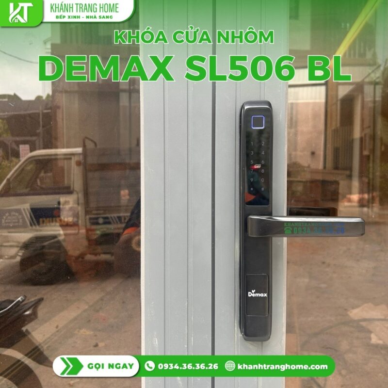 Khóa cửa nhôm DEMAX EL506 BL - 34 Khóa cửa nhôm DEMAX EL506 BL