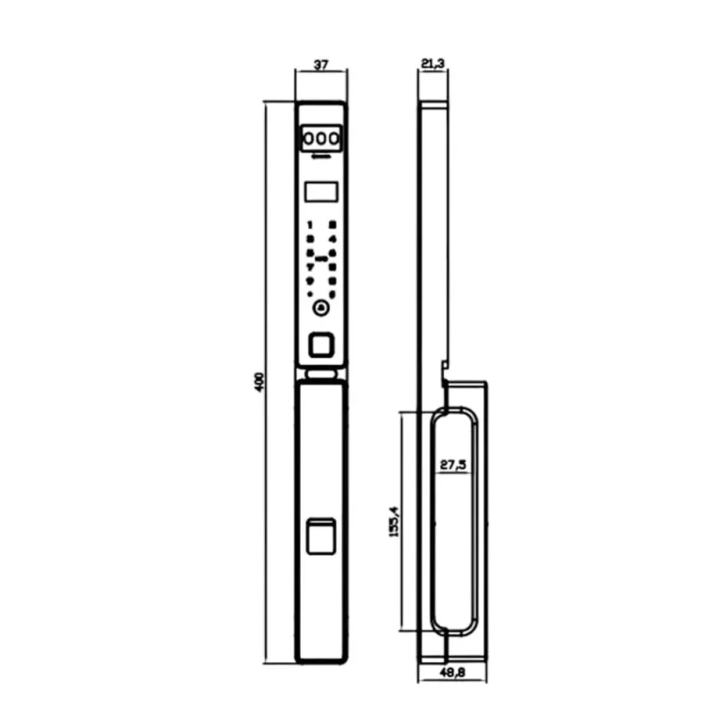 Khóa cửa nhôm Kassler KL-599 CNC-01 GREY APP TUYA - 12 Khóa cửa nhôm Kassler KL-599 CNC-01 GREY APP TUYA