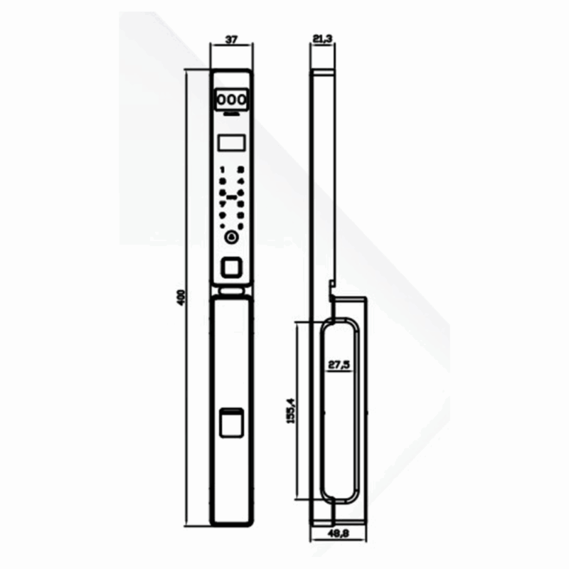 Khóa cửa nhôm Kassler KL-599 CNC-02 BLACK APP TUYA - 12 Khóa cửa nhôm Kassler KL-599 CNC-02 BLACK APP TUYA