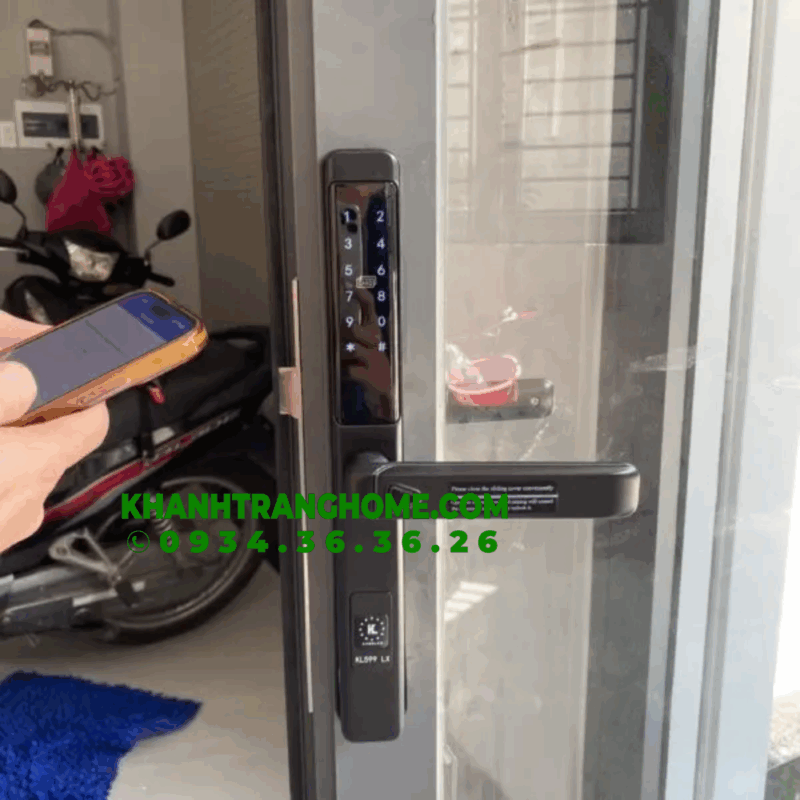 Khóa cửa nhôm Kassler KL-599 LX BLACK App - 20 Khóa cửa nhôm Kassler KL-599 LX BLACK App