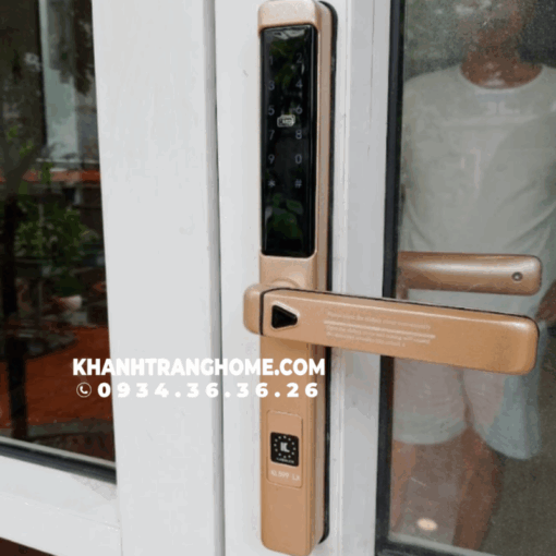 Khóa cửa nhôm Kassler KL-599 LX Champagne App