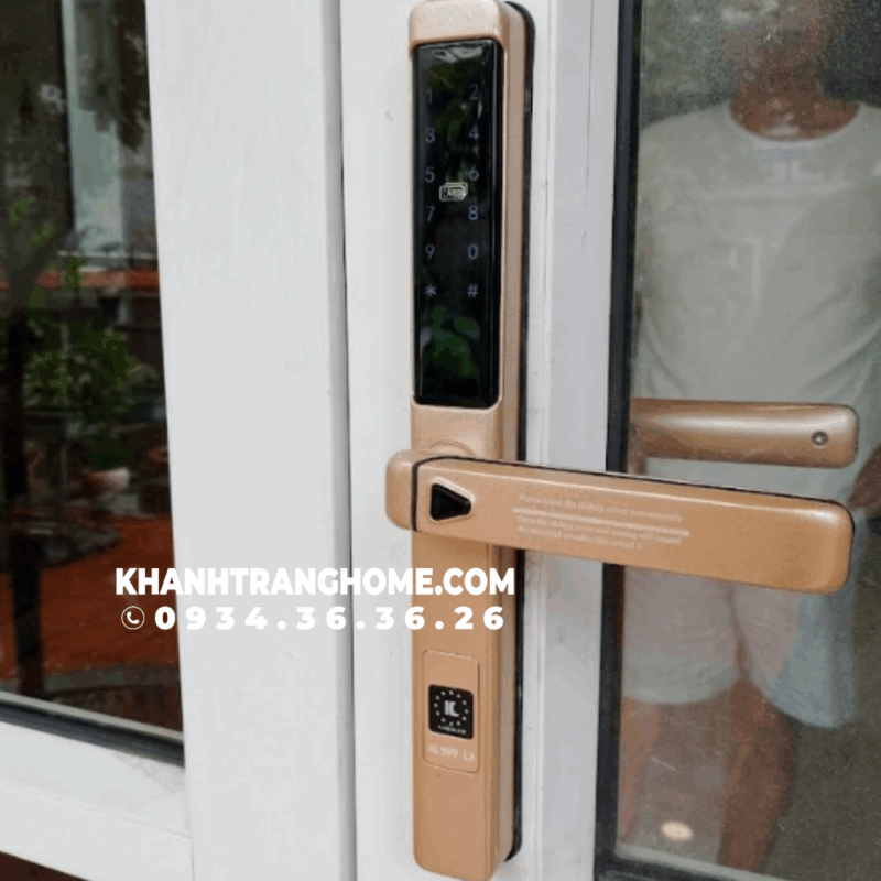 Khóa cửa nhôm Kassler KL-599 LX Champagne App - 28 Khóa cửa nhôm Kassler KL-599 LX Champagne App