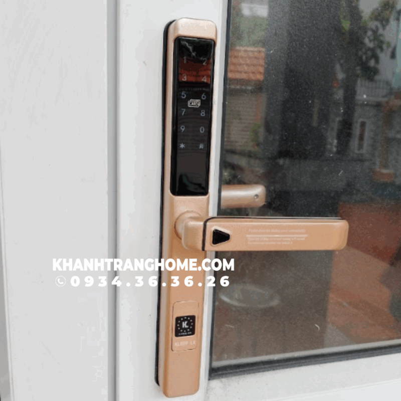 Khóa cửa nhôm Kassler KL-599 LX Champagne App - 27 Khóa cửa nhôm Kassler KL-599 LX Champagne App