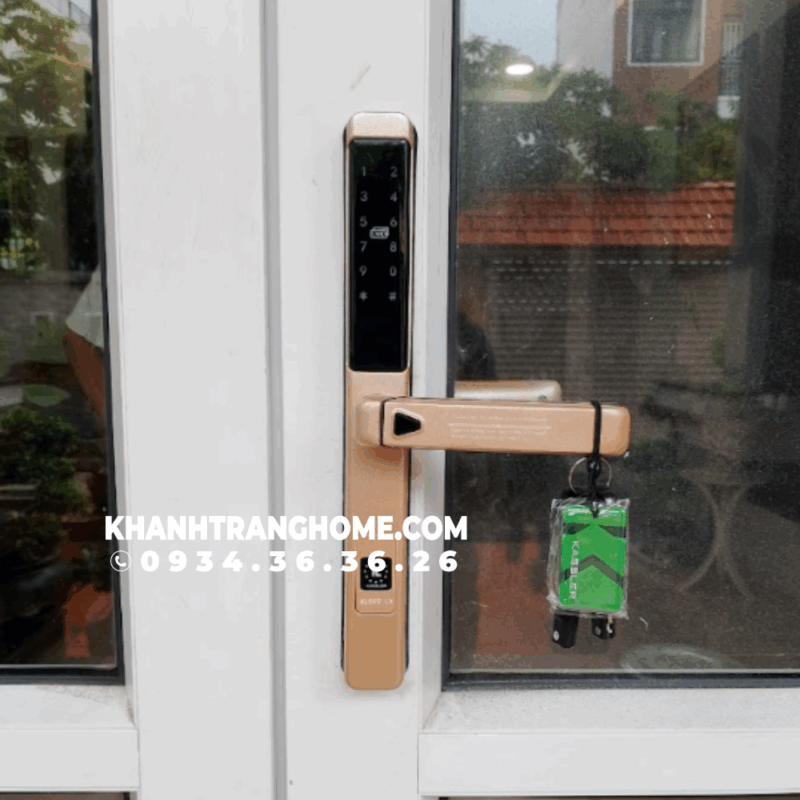 Khóa cửa nhôm Kassler KL-599 LX Champagne App - 26 Khóa cửa nhôm Kassler KL-599 LX Champagne App