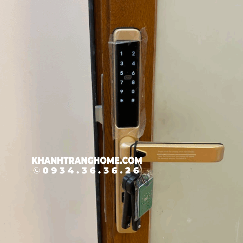 Khóa cửa nhôm Kassler KL-599 LX Champagne App - 23 Khóa cửa nhôm Kassler KL-599 LX Champagne App