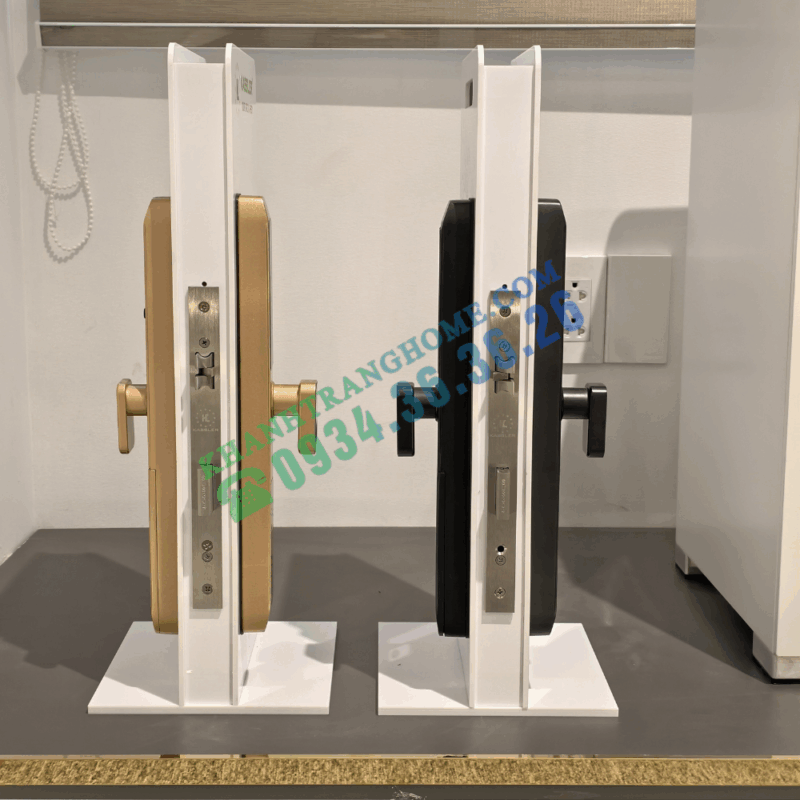 Khóa cửa nhôm Kassler KL-599TN Champagne Gold App - 17 Khóa cửa nhôm Kassler KL-599TN Champagne Gold App