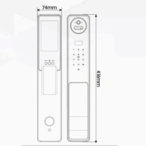 Khóa vân tay Kassler KL-868 CNC BLUE GREY APP REMOTE