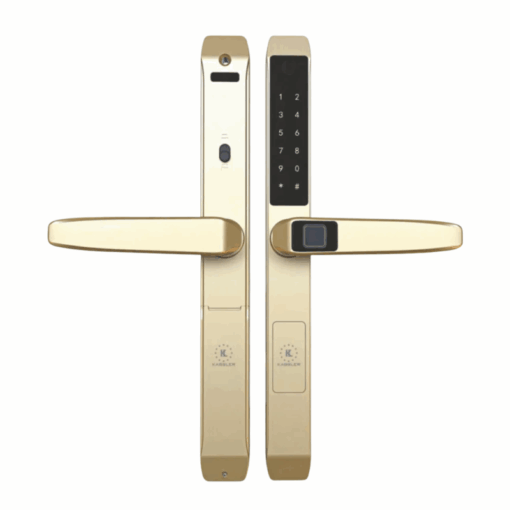 Khóa vân tay cửa nhôm Kassler KL-599TD Champagne Gold App