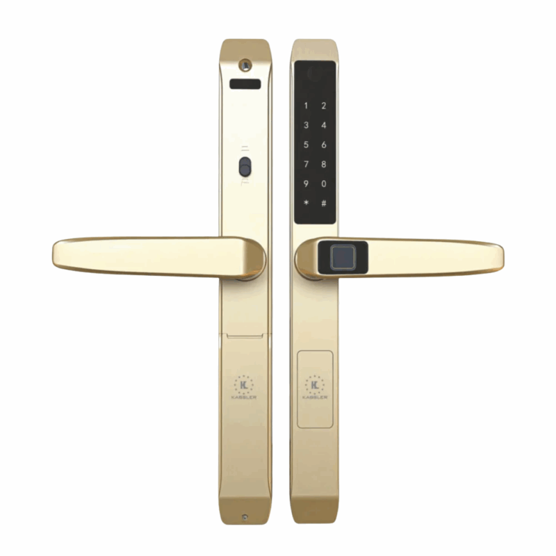 Khóa vân tay cửa nhôm Kassler KL-599TD Champagne Gold App - 11 Khóa vân tay cửa nhôm Kassler KL-599TD Champagne Gold App