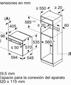 Lò Nướng Kết Hợp Hấp Bosch HQA574ES3 Serie 4 71L
