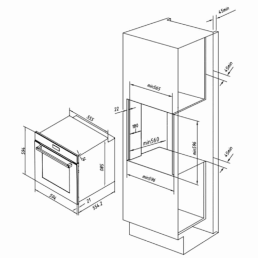 Lò nướng Hafele HC-O811B 495.10.035