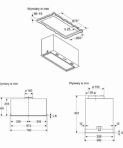 Máy Hút Mùi Âm Trần Bosch DLN78PC60 Seri 8 70cm