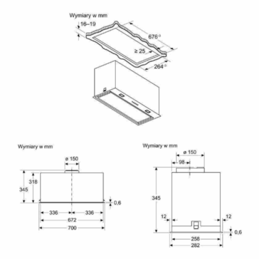 Máy Hút Mùi Âm Trần Bosch DLN78PC60 Seri 8 70cm