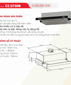 Máy hút mùi CANZY CZ D700B
