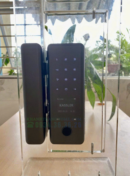 Khóa cửa kính Kassler KL-589 BLACK APP+REMOTE - 16 Khóa cửa kính Kassler KL-589 BLACK APP+REMOTE - 15