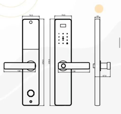 Khóa vân tay Kassler KL-608 CNC COPPER APP