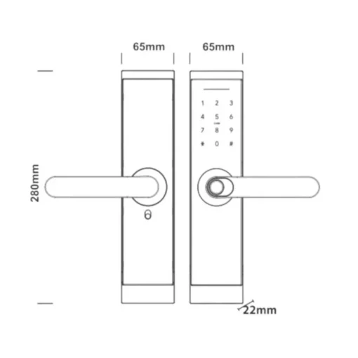 Khóa vân tay Kassler KL-567 BLACK APP+REMOTE